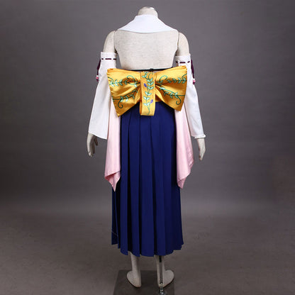 Final Fantasy X 10 Yuna Cosplay Costume Full Outfit with Accessories Women Kids Halloween