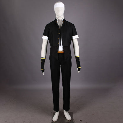 Game King of Fighters (KOF) Kyo Kusanagi Costume Black Cosplay Outfit Men and Kids Halloween