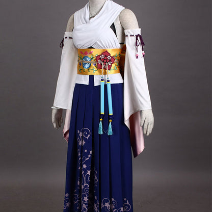 Final Fantasy X 10 Yuna Cosplay Costume Full Outfit with Accessories Women Kids Halloween