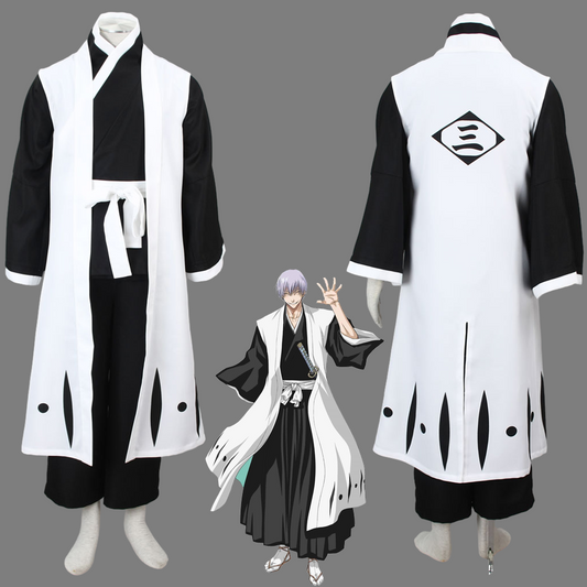 Anime Bleach Unohana Retsu Costume Cosplay Suits 3th Division Captain Costume Men and Kids Halloween