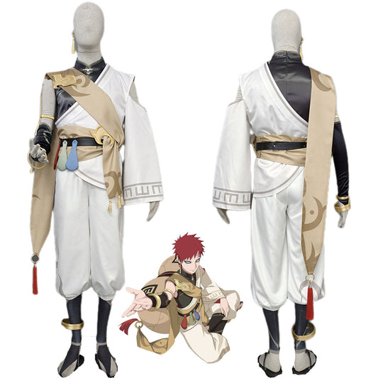 Anime Naruto Mobile Sabakuno Gaara Cosplay Costume Men Kids Halloween