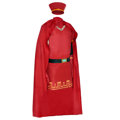 Shrek! Costumes Lord Farquaad Cosplay Red full Outfit for Men and Kids Halloween