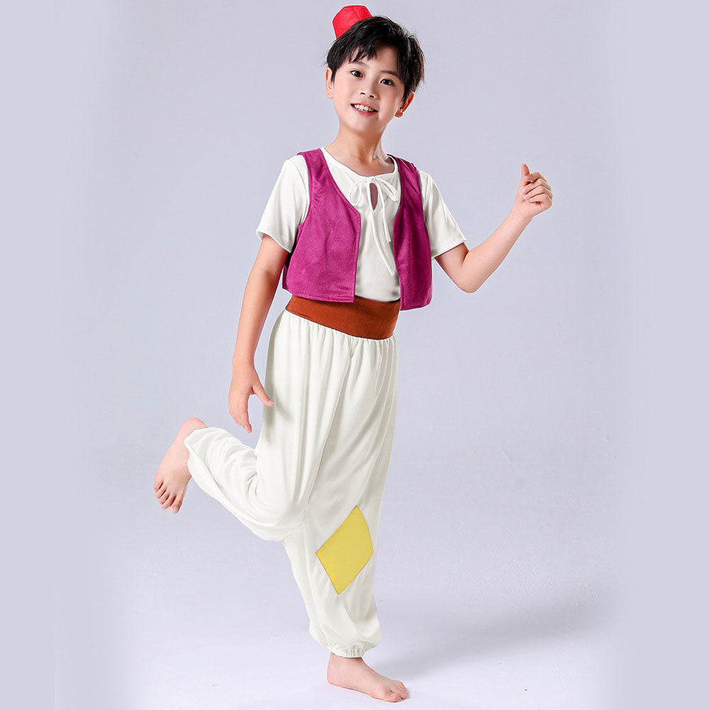 Aladdin Costume Aladdin and the Magic Lamp Prince Ali Cosplay Outfits for Kids