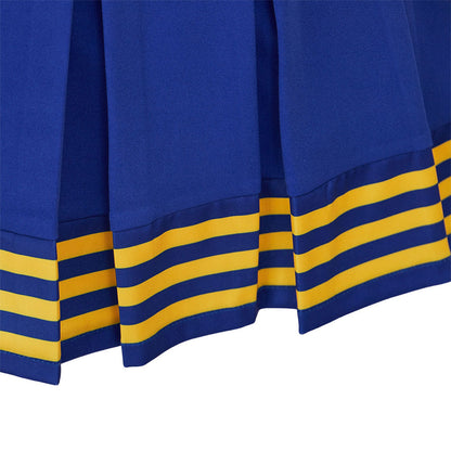 Taylor Swift Costume Cheerleading Cosplay Blue Dress for Women Halloween