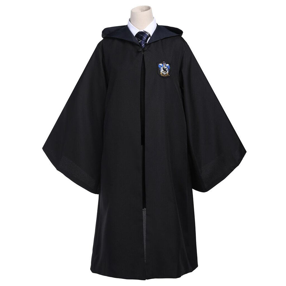 Harry Potter Gryffindor Slytherin Hufflepuff Ravenclaw Costumes Cloak full Suits Adults Kids