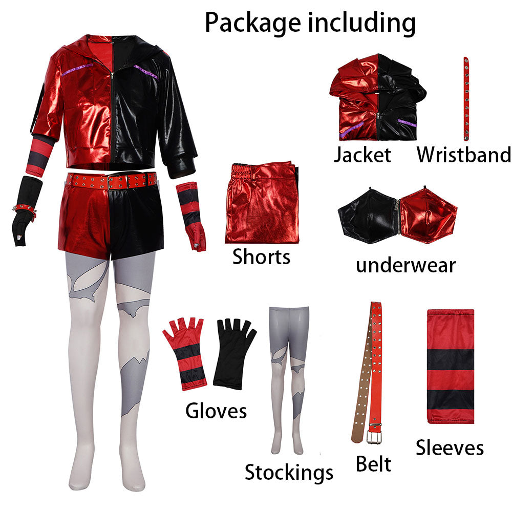 Suicide Squad ISEKAI Costume Harley Quinn Cosplay full Outfits for Women