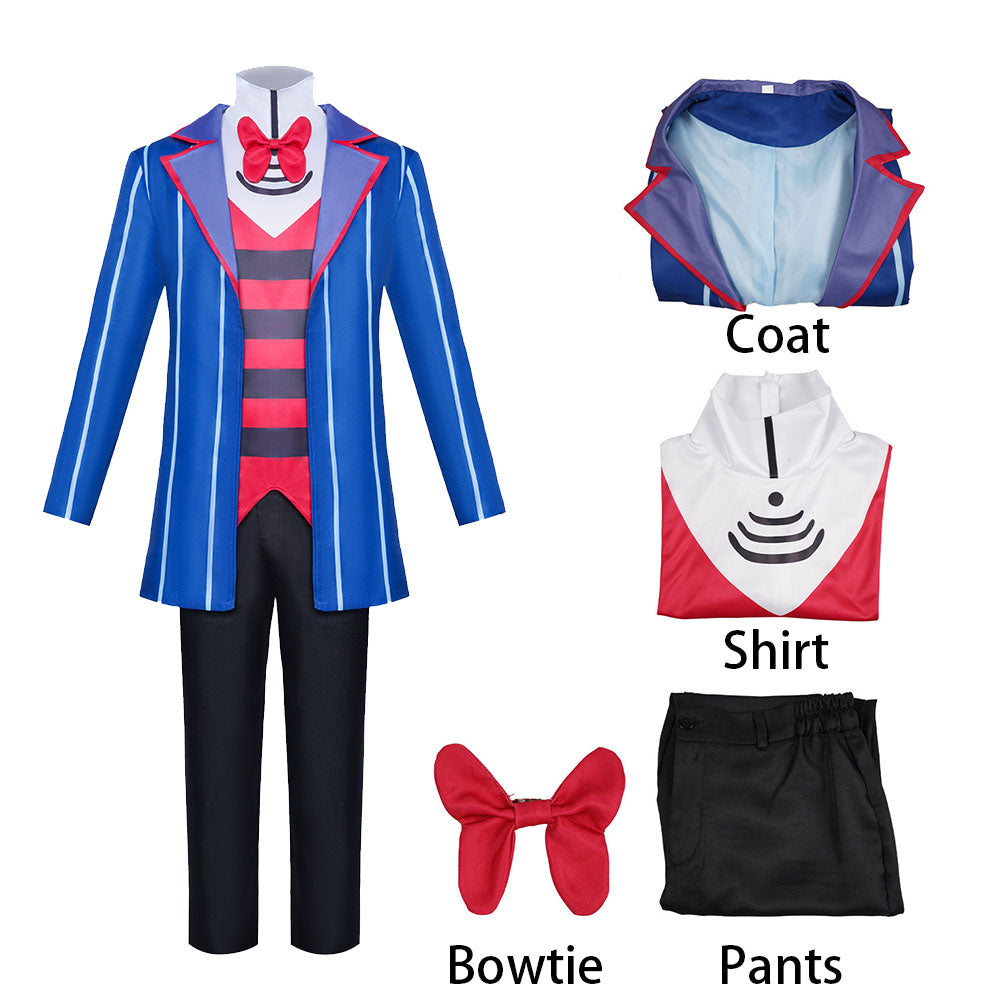 Hazbin Hotel Vox Cosplay Costume full Outfit for Men Halloween