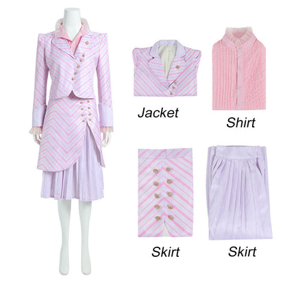 Musical Wicked Costumes Glinda Cosplay Pink full Outfits for Women and Kids