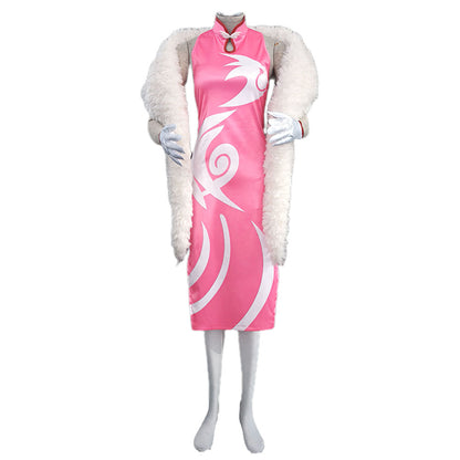 Anime Village Healer Ninja Mobile Game Style Cosplay Cheongsam Dress for Women Kids