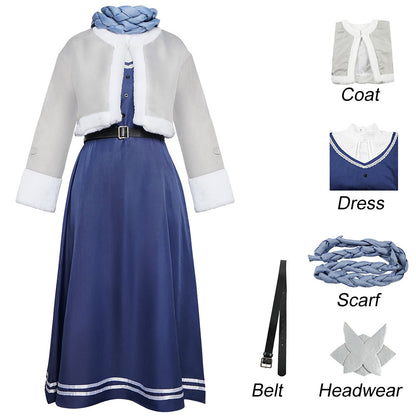 Anime Frieren: Beyond Journey's End Costume Fern Winter Cosplay Full Outfits for Women