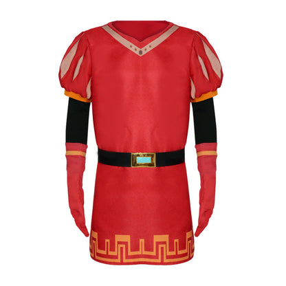 Shrek! Costumes Lord Farquaad Cosplay Red full Outfit for Men and Kids Halloween