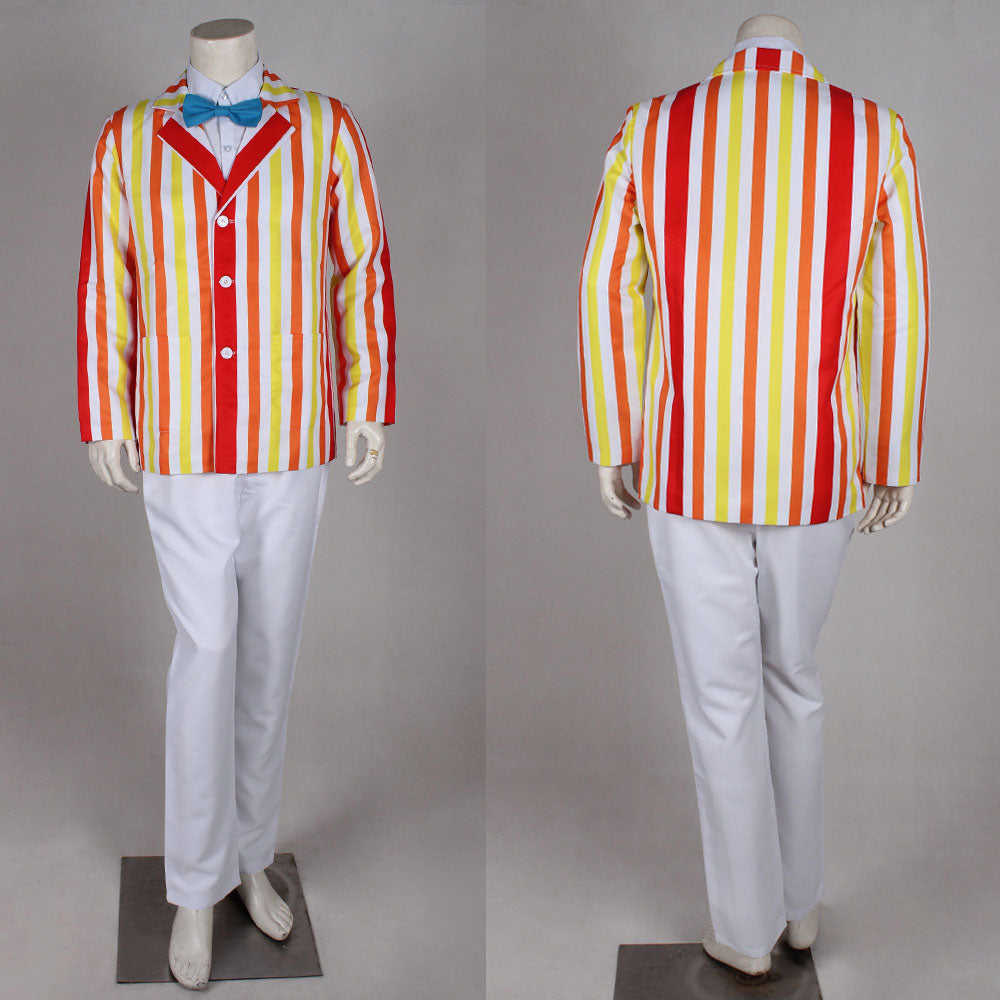 Movie Mary Poppins Costumes Bert Cosplay Full Outfits Men Halloween