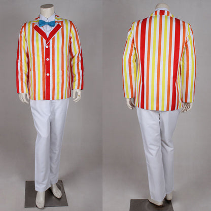 Movie Mary Poppins Costumes Bert Cosplay Full Outfits Men Halloween