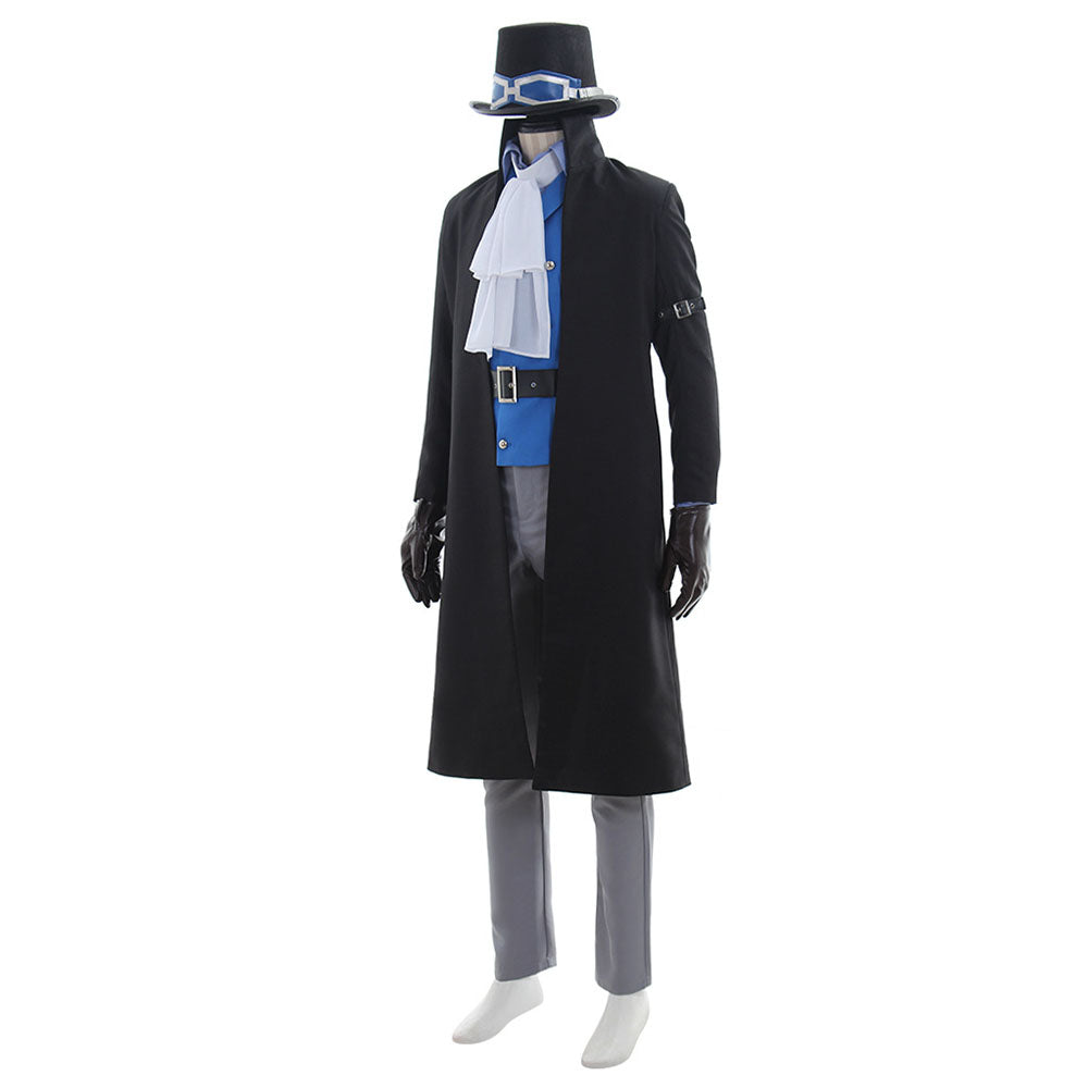 One Piece Sabo Cosplay Costume Full Outfit With Hat for Men Halloween