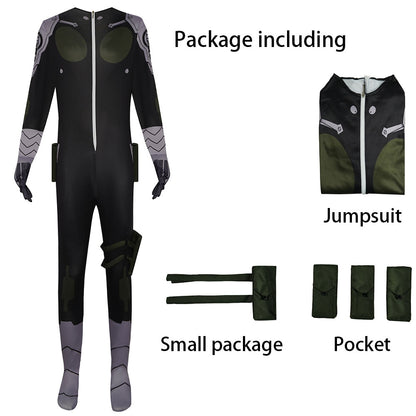 Kaiju No. 8 Costumes Kafka Hibino Defense Force Cosplay Jumpsuit with Accessories for Men