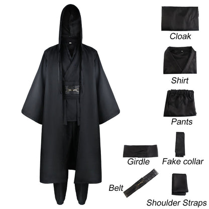 Star Wars Costumes Jedi Knight Anakin Skywalker Cosplay full Outfits for Men Halloween