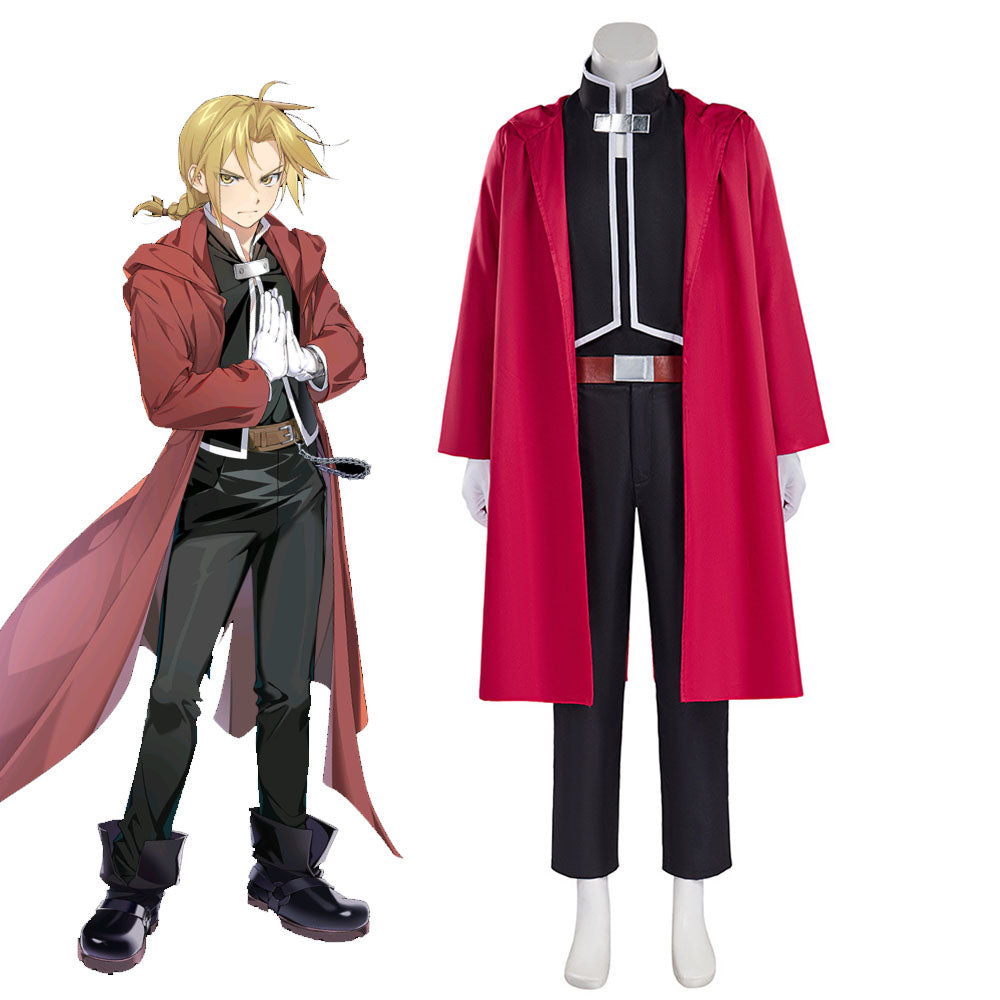 Fullmetal Alchemist Costumes Edward Elric Cosplay Red Full Outfits For Fullmetal Alchemist Costumes Edward Elric Cosplay Red Full Outfits For