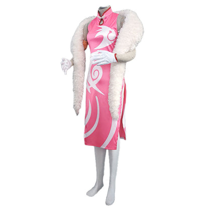 Anime Village Healer Ninja Mobile Game Style Cosplay Cheongsam Dress for Women Kids