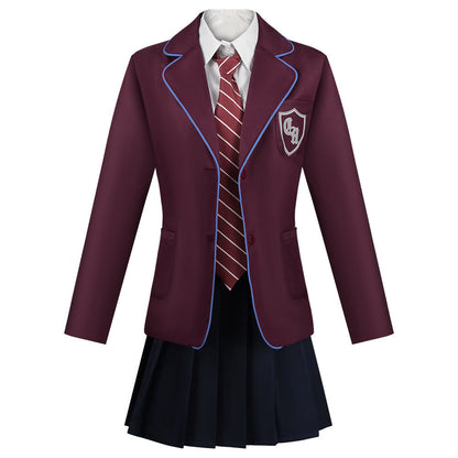 Matilda The Musical Costume Matilda Purple School Uniform Cosplay Women and Kids Halloween