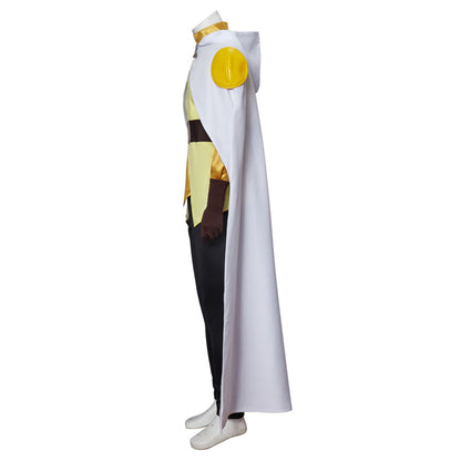 The Owl House Hunter Cosplay Golden Guard Costume Outfits with Cloak for Men Halloween