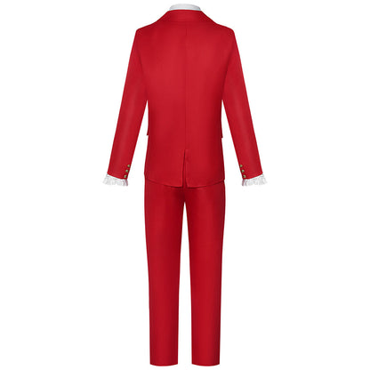 Movie Beetlejuice Costume Beetlejuice Cosplay Red Suits for Men Halloween