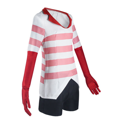 Hazbin Hotel Angel Dust Cosplay Costume full Outfit for Women Halloween