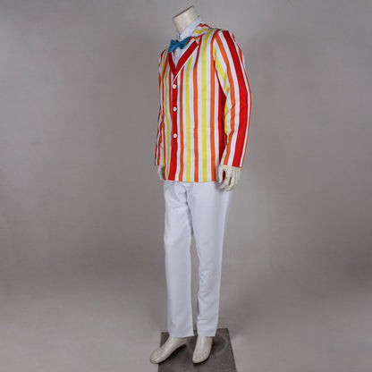 Movie Mary Poppins Costumes Bert Cosplay Full Outfits Men Halloween