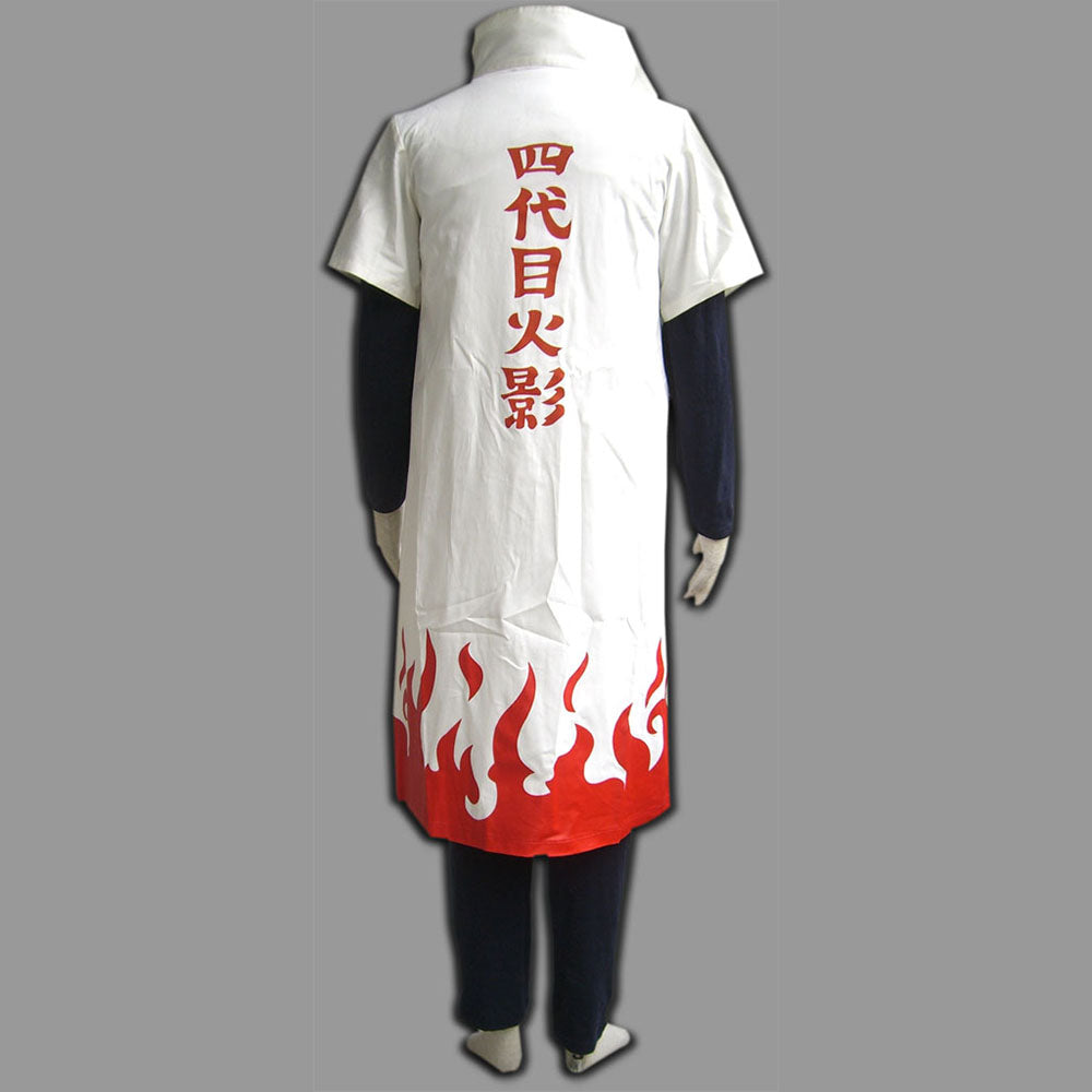 Anime Naruto Shippuden Costume 4th Hokage Namikaze Minato Cloak Cosplay With Headband