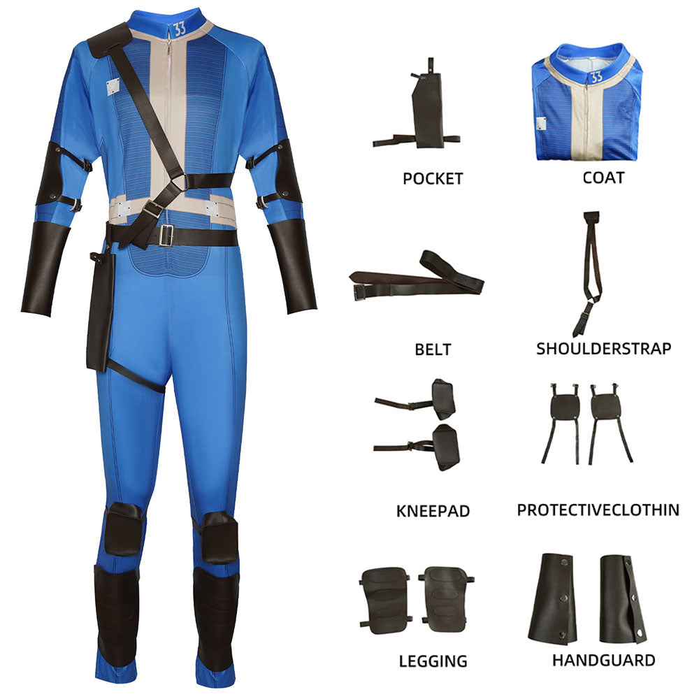 TV Series Fallout Costume Lucy MacLean Costume Jumpsuit full Outfits for Men