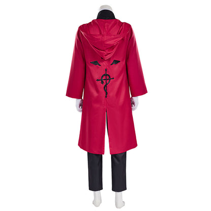 Fullmetal Alchemist Costumes Edward Elric Cosplay Red full Outfits for Men