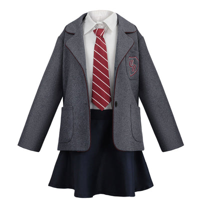 Matilda The Musical Costume Matilda Gray School Uniform Cosplay Women and Kids Halloween