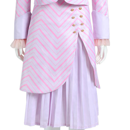 Musical Wicked Costumes Glinda Cosplay Pink full Outfits for Women and Kids