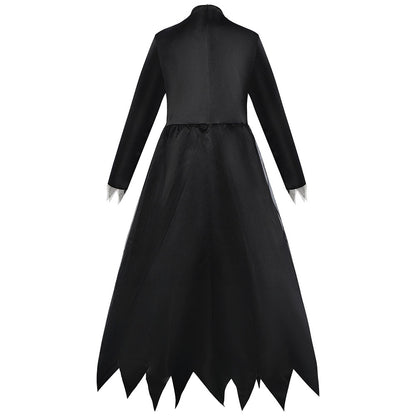 Halloween Costume Black Devil Witch Vampire Cosplay Black dress with Hat for Women