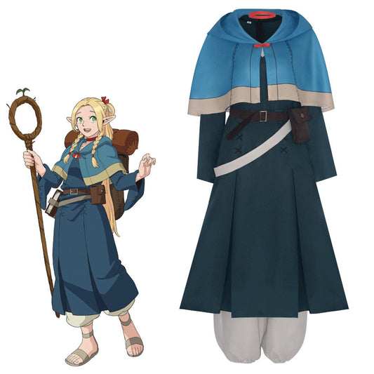 Anime Delicious in Dungeon Costumes Marcille Cosplay Full Outfits Women Halloween