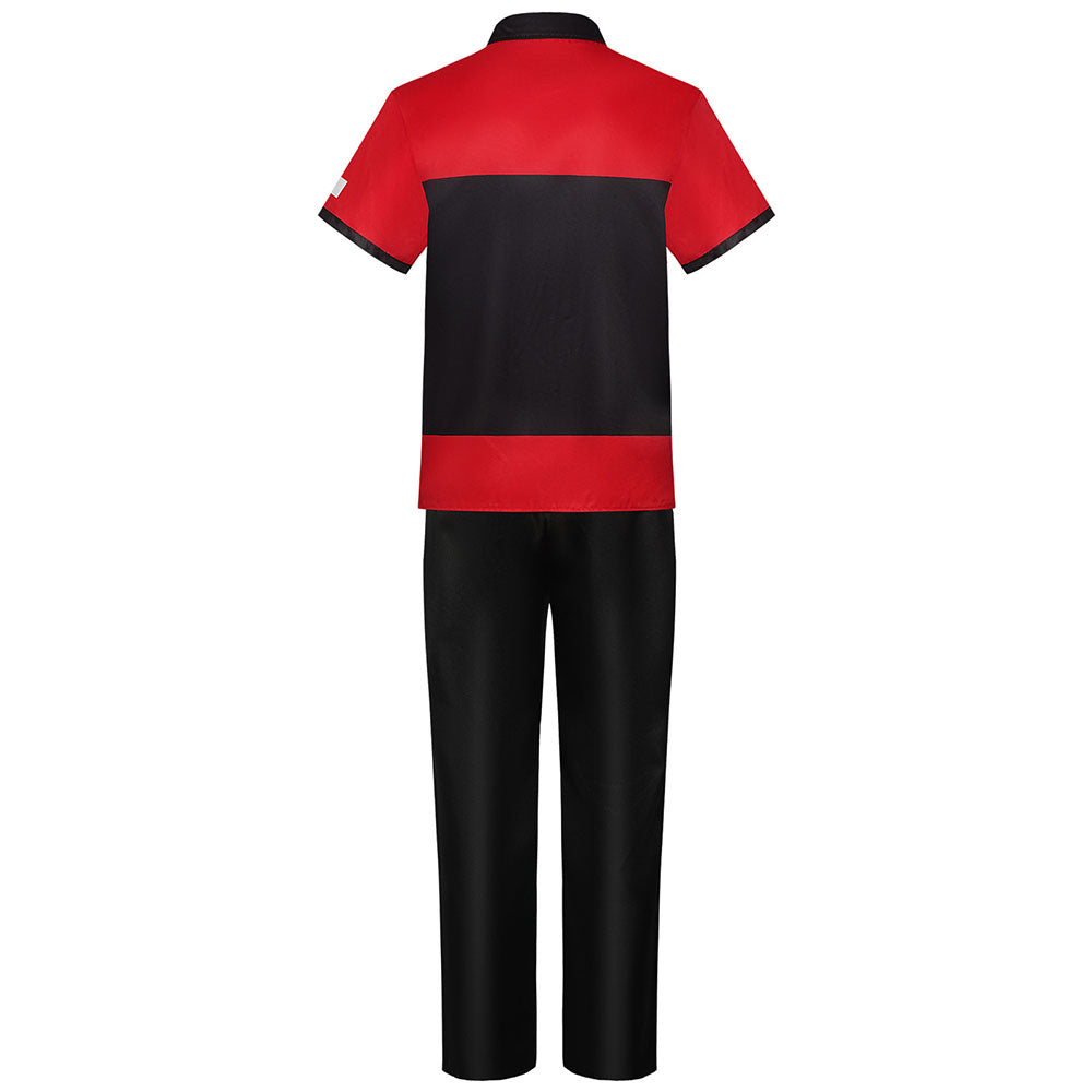 Game Manny's Costume the Cashier Shop Assistant Clerk Cosplay Outfits for Men