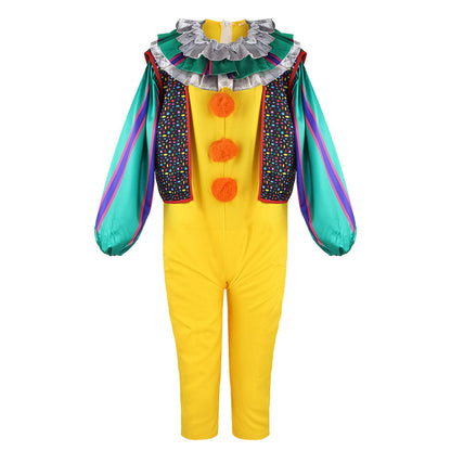 Movie It Stephen King Costume the Joker Yellow Cosplay full Outfit for Women and Kids Halloween