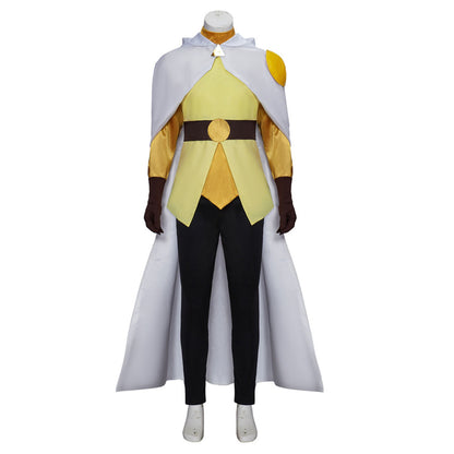 The Owl House Hunter Cosplay Golden Guard Costume Outfits with Cloak for Men Halloween
