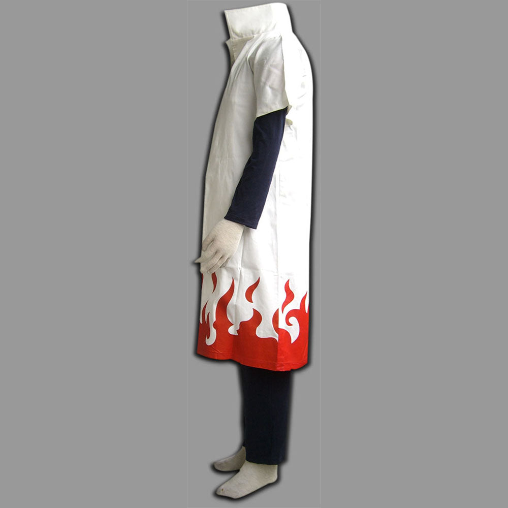 Anime Naruto Shippuden Costume 4th Hokage Namikaze Minato Cloak Cosplay With Headband
