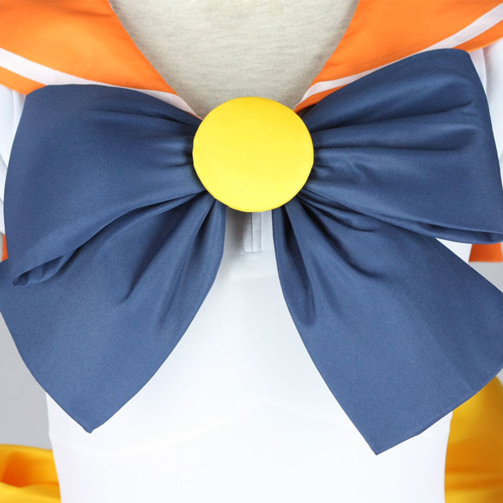 Anime Sailor Moon Costume Aino Minago Sailor Venus Fighting Cosplay Outfit and Accessories Women and Kids Halloween