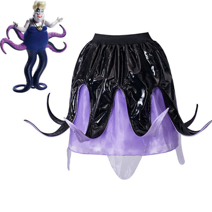 The Little Mermaid Costume Ursula Cosplay Skirt for Women Halloween
