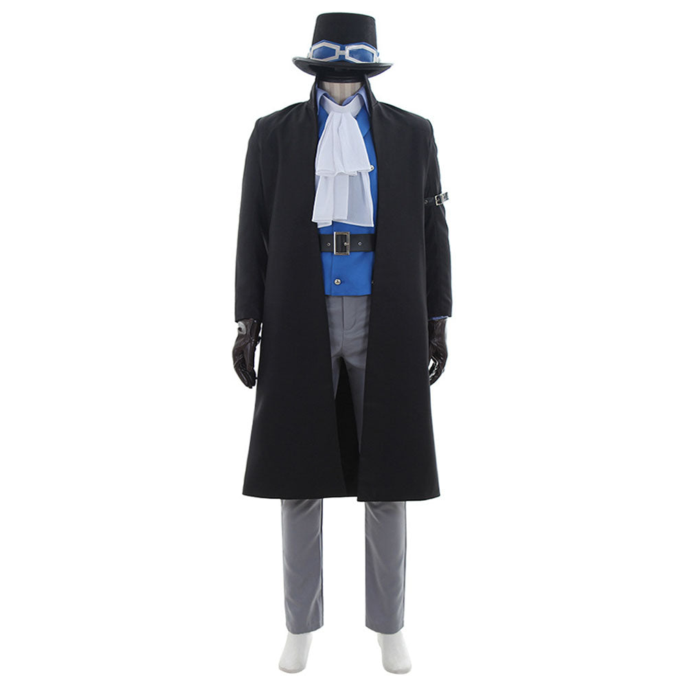 One Piece Sabo Cosplay Costume Full Outfit With Hat for Men Halloween