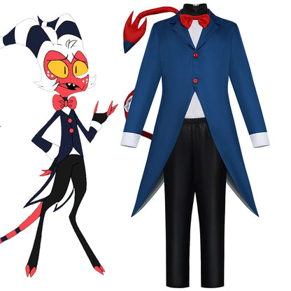 Hazbin Hotel Moxxie Knolastname Cosplay Costume full Outfit for Men and Kids Halloween