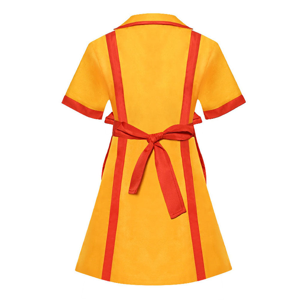 Tow Broke Girls Costume Max and Caroline Cosplay Dress for Women and Kids
