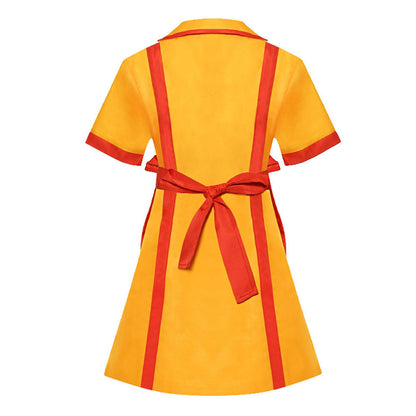 Tow Broke Girls Costume Max and Caroline Cosplay Dress for Women and Kids