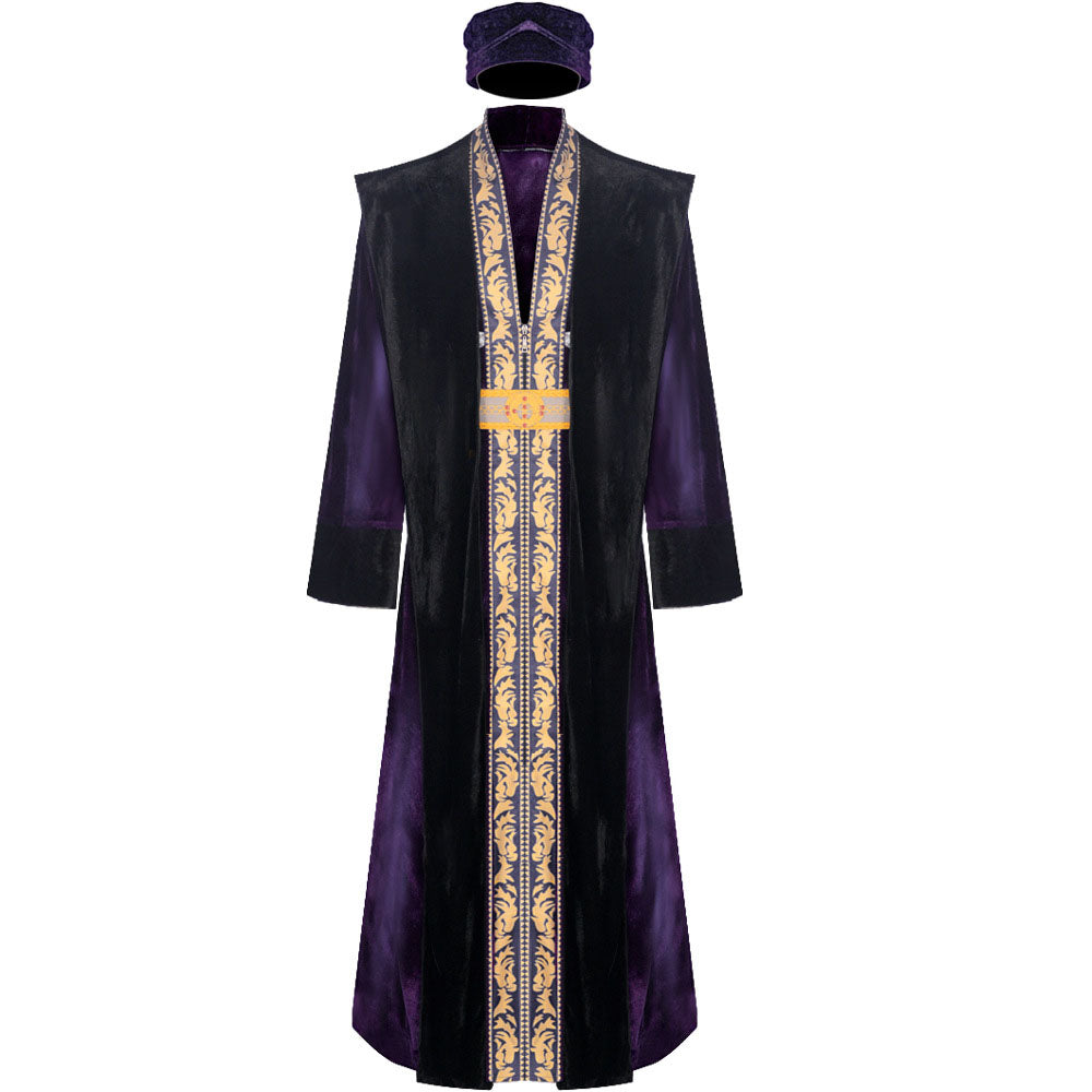 Movie Harry Potter Costumes Albus Percival Wulfric Brian Dumbledore Coslay Long Coat with Hat Men Halloween