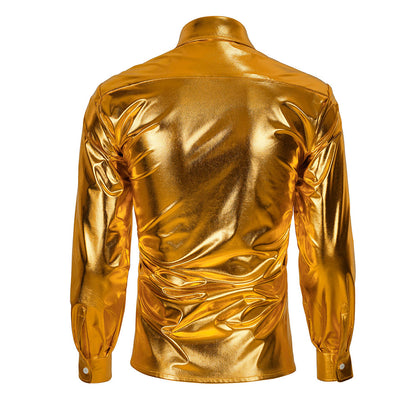 Hip-Hop Vintage Men's suits Party stage Nightclub Shiny Performance Suit Halloween