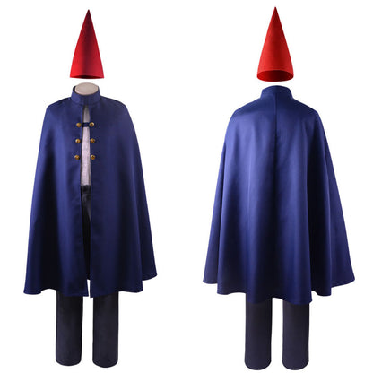 Over the Garden Wall Costumes Wirt Cosplay Full Outfits with Hat for Adults and Kids