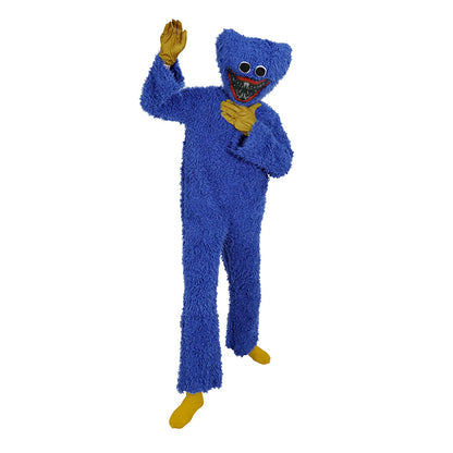 Game Poppy Playtime Costume Huggy Wuggy Blue Pink Cosplay Jumpsuit for Adults and Kids