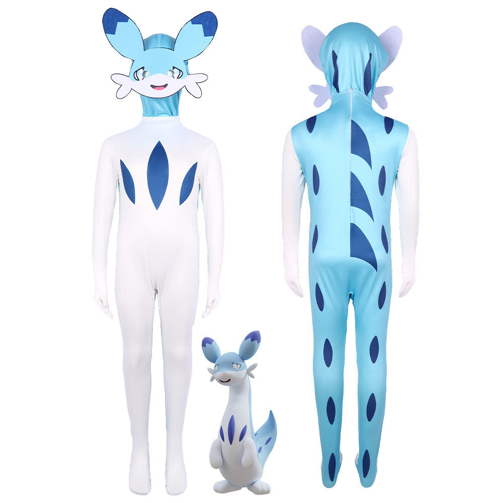 Game Palworld Costume Chillet Grizzbolt Incineram Cattiva Depresso Cosplay Jumpsuit with Mask Adults Kid Halloween