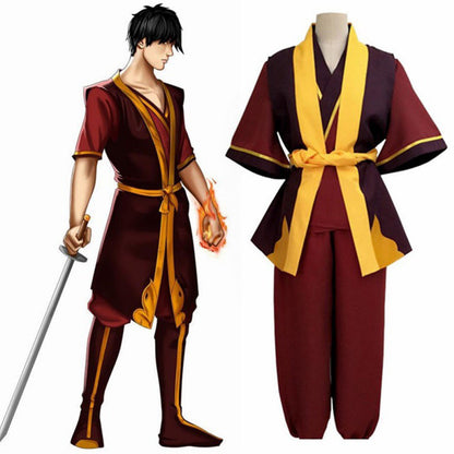 Avatar:The Last Airbender Costumes Zuko Cosplay Full Outfits for Women and Men